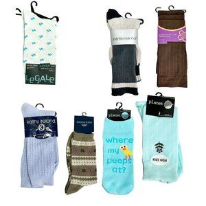 9 Pairs of Women's Socks in Various Style & Colors -  Sock Sz 9-11 - NWT